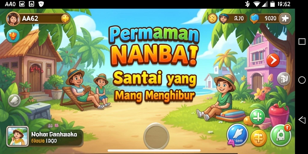 Screenshot gameplay AA62 menampilkan keseruan permainan Casual.