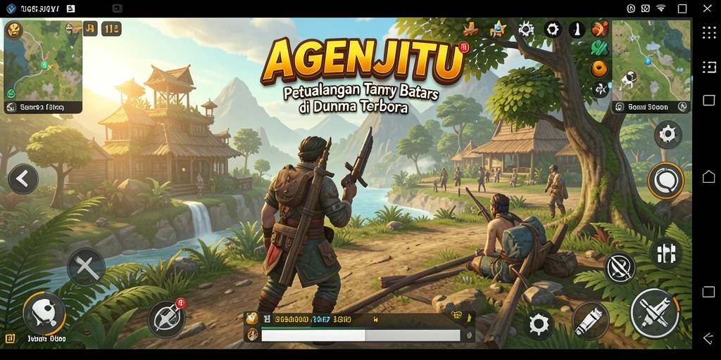 Tampilan gameplay menarik di dunia terbuka AGENJITU.