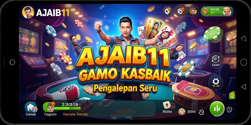 Screenshot AJAIB11 menampilkan gameplay mendebarkan di Kasino.