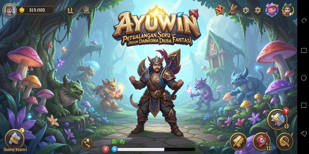 Tampilan menarik dari gameplay AYUWIN di dunia petualangan.