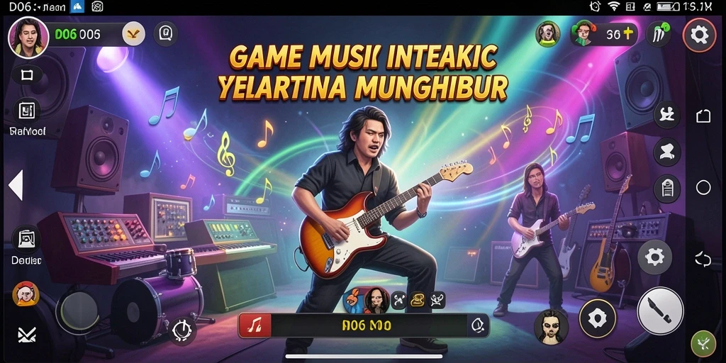 Tampilan gameplay D06 yang penuh warna dan interaktif.