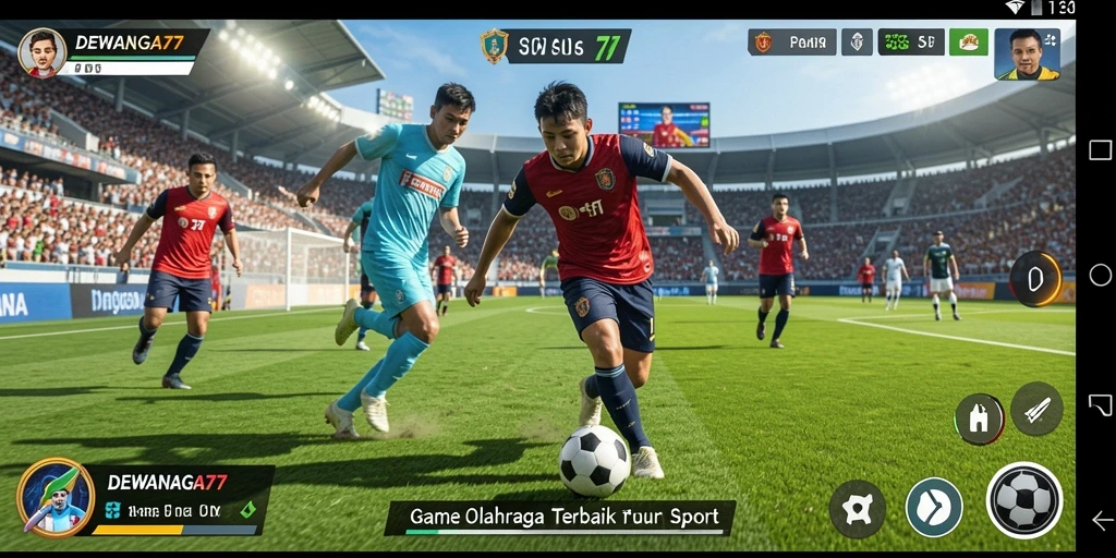 Tangkapan layar DEWANAGA77 menampilkan aksi seru pada pertandingan olahraga.