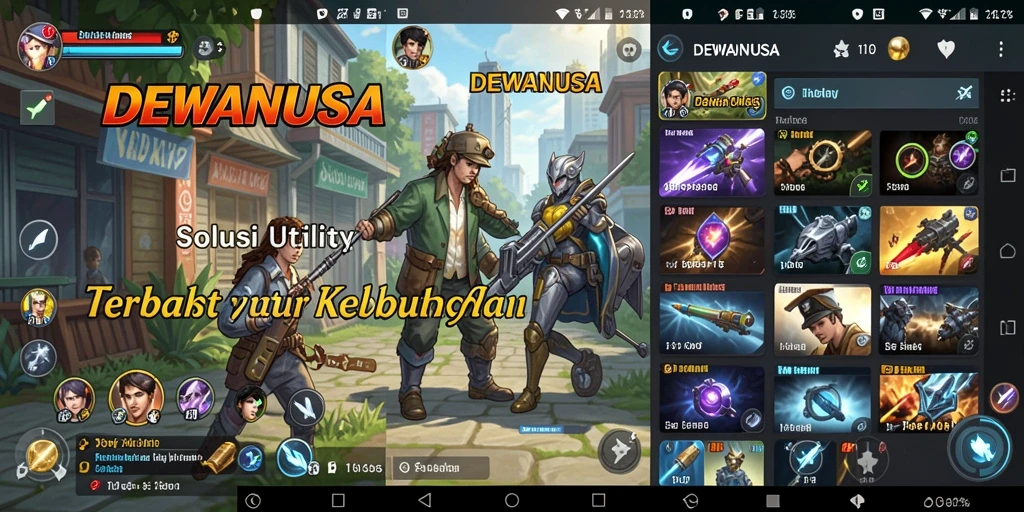 Tampilan utama DEWANUSA dengan fitur-fitur Utility menarik.