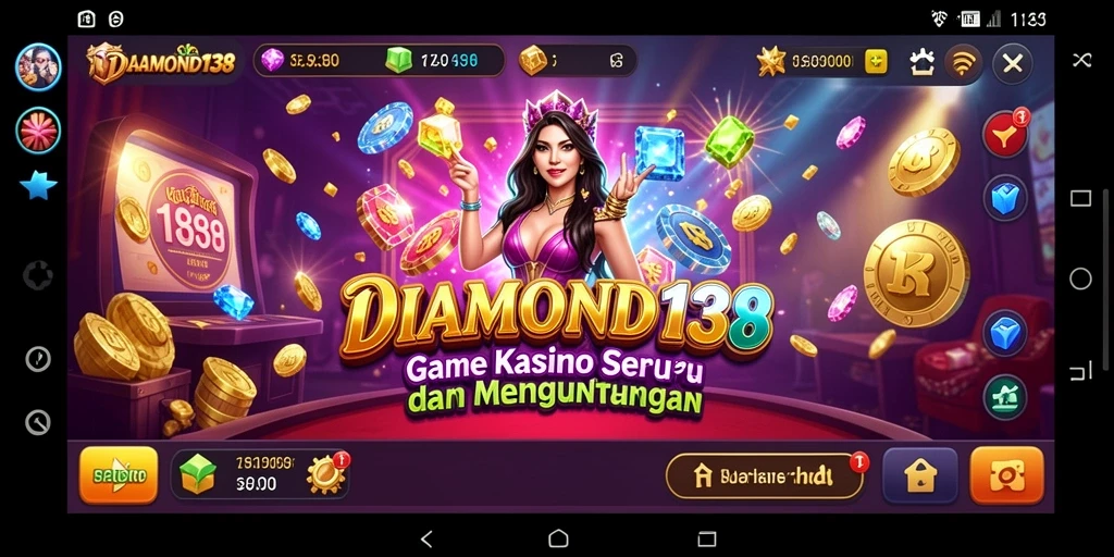 Tangkapan layar DIAMOND138 menunjukkan suasana kasino yang mendebarkan.