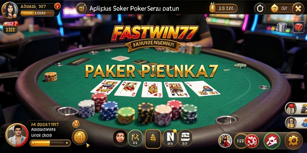 Tampilan gameplay <strong>FASTWIN77</strong> yang menarik dan interaktif saat bermain poker.