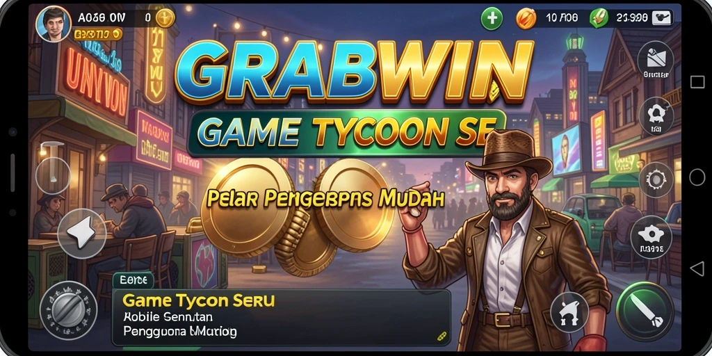 Tampilan gameplay GRABWIN yang memukau dan mendebarkan.
