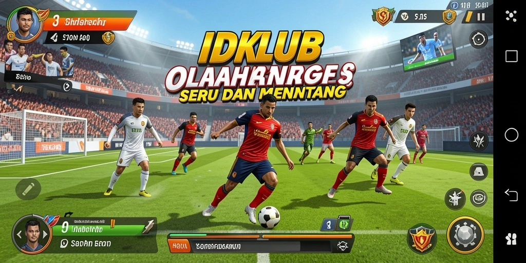 Screenshot gameplay IDKLUB menampilkan intensitas dan keseruan pertandingan olahraga.