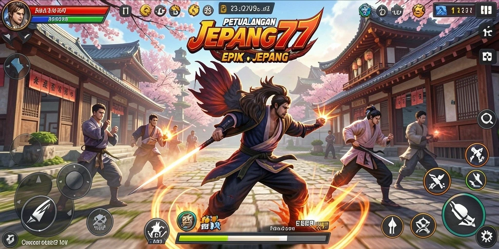 Tampilan gameplay JEPANG77 yang menegangkan dan penuh aksi.