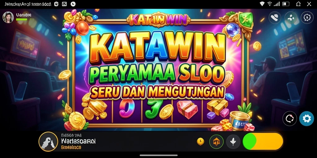 Tangkapan layar gameplay KATAWIN menampilkan keseruan bermain slot.
