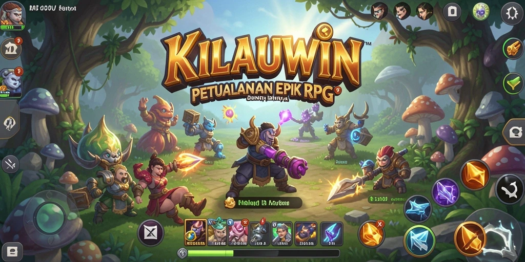 Tangkapan layar KILAUWIN menampilkan aksi seru dalam pertempuran RPG yang menantang.