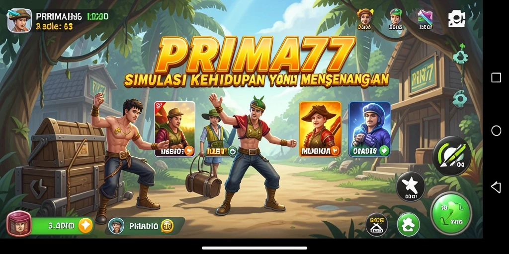 Tampilan gameplay PRIMA77 yang menarik dan interaktif.