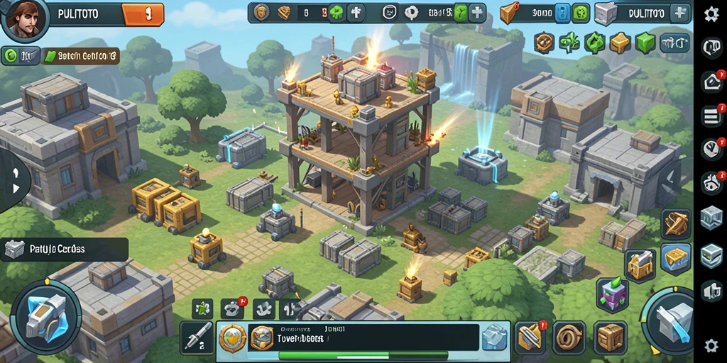 Tampilan menarik dari gameplay PULITOTO Tower Defense.