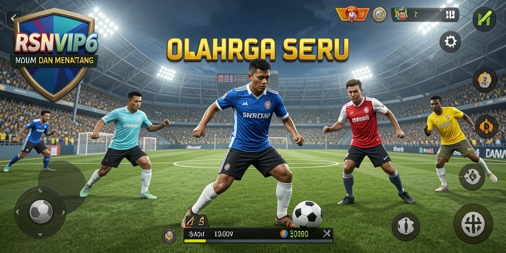 Tampilan gameplay RSNVIP6 yang menegangkan dan kompetitif di lapangan olahraga.