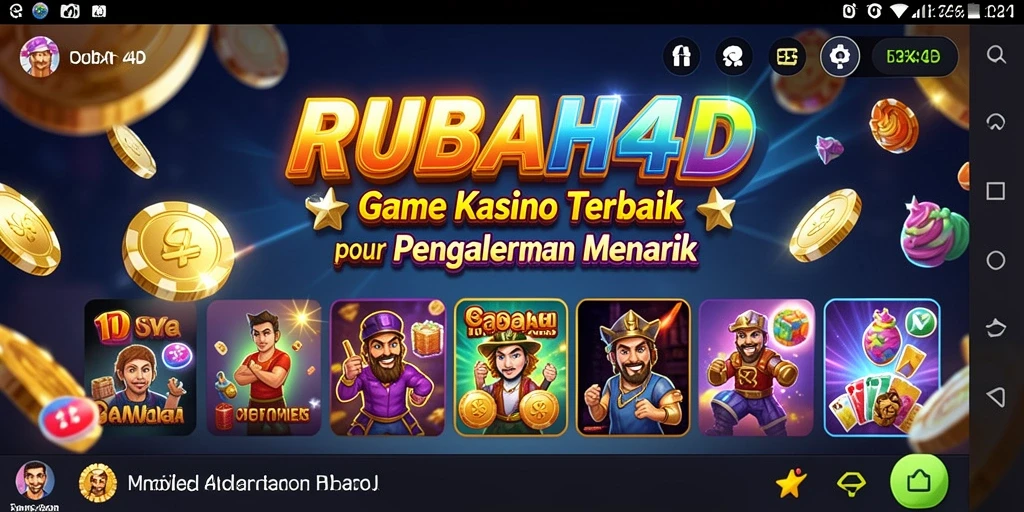 Tampilan menarik gameplay RUBAH4D dengan nuansa Kasino yang nyata.