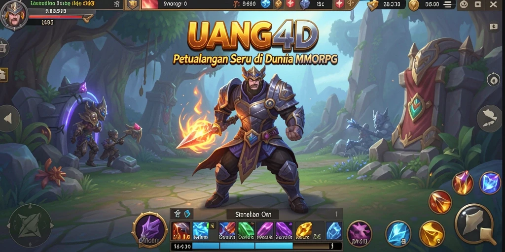 Tangkapan layar utama gameplay UANG4D dengan aksi seru di dunia MMORPG.