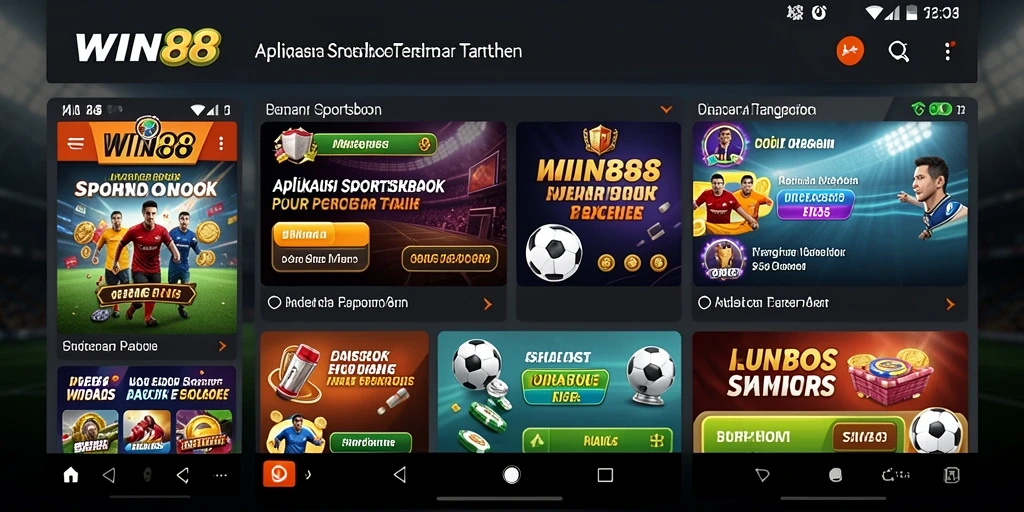 Tampilan gameplay WIN88 yang menampilkan berbagai opsi taruhan olahraga.